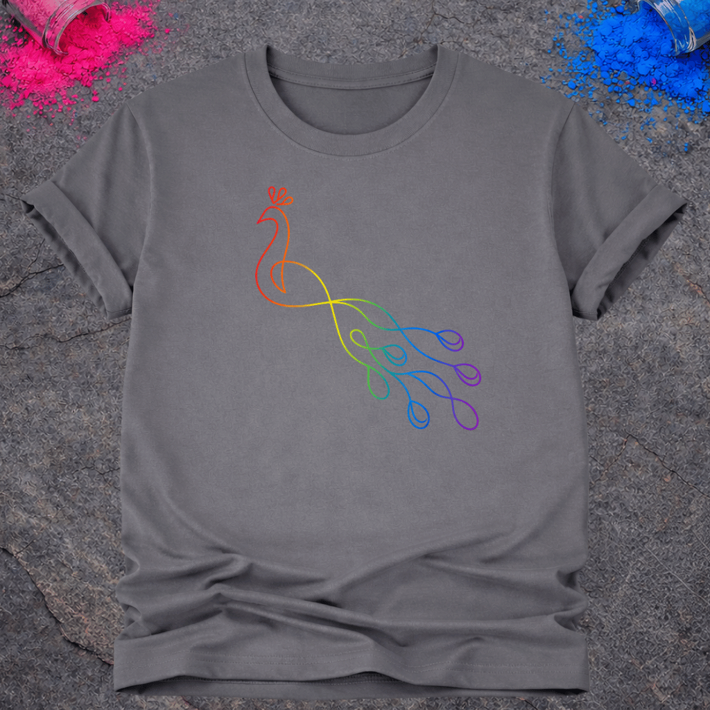 Rainbow Peacock – T-Shirt