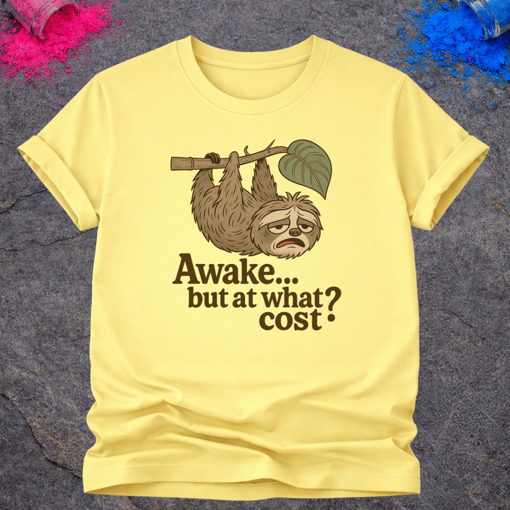 Awake... But At What Cost? – T-Shirt