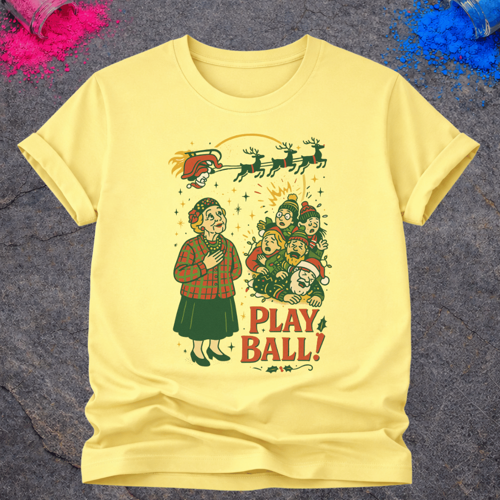 Christmas Play Ball! – T-Shirt