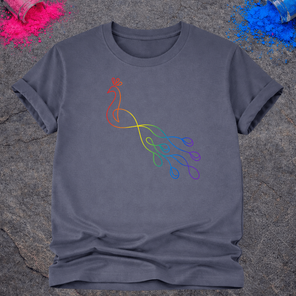 Rainbow Peacock – T-Shirt