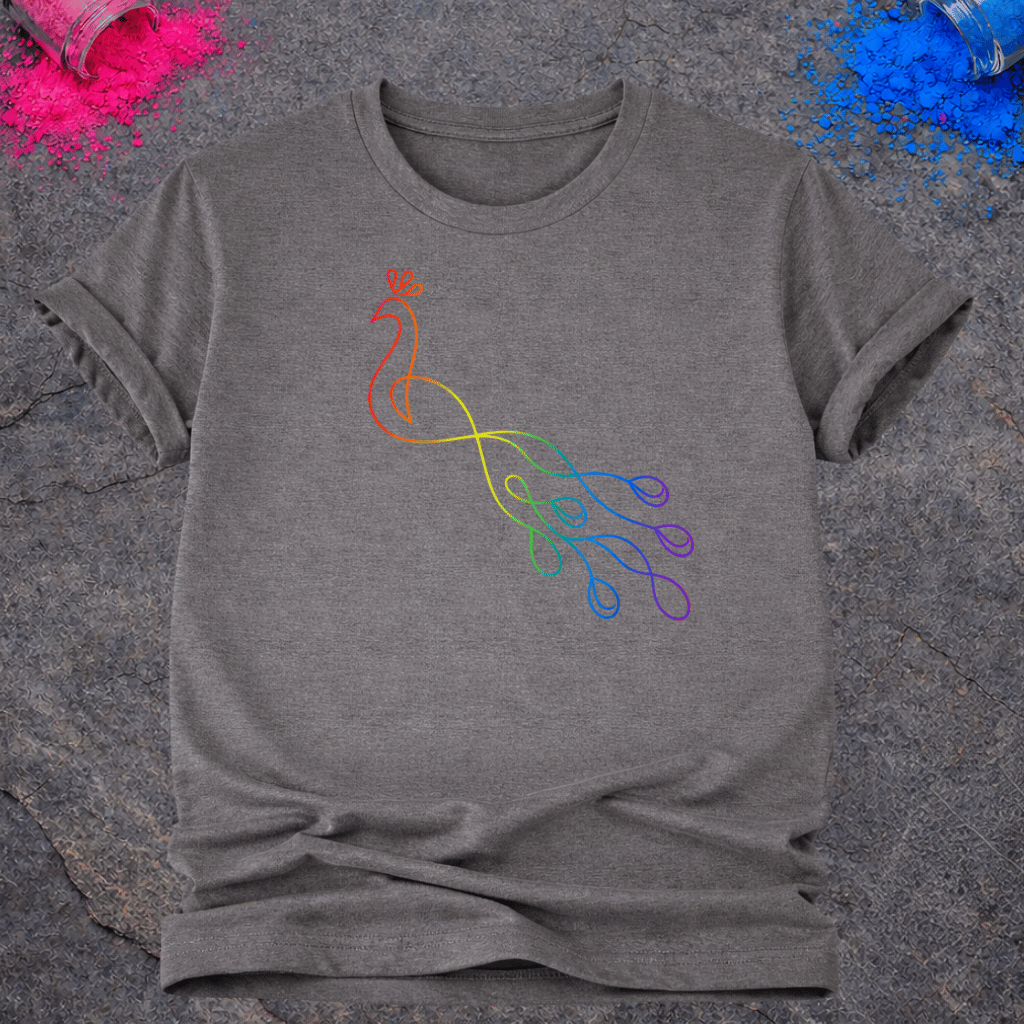 Rainbow Peacock – T-Shirt