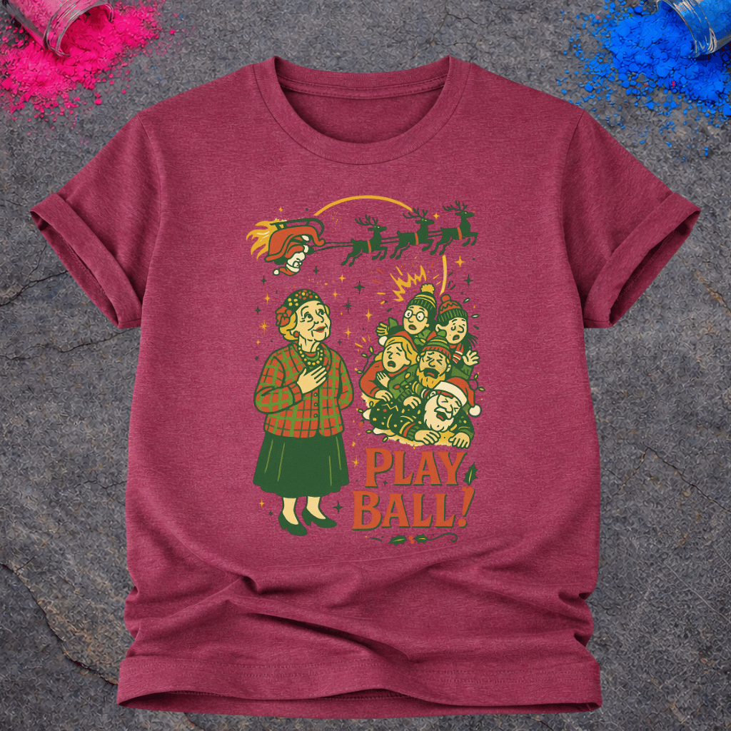 Christmas Play Ball! – T-Shirt