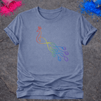 Rainbow Peacock – T-Shirt