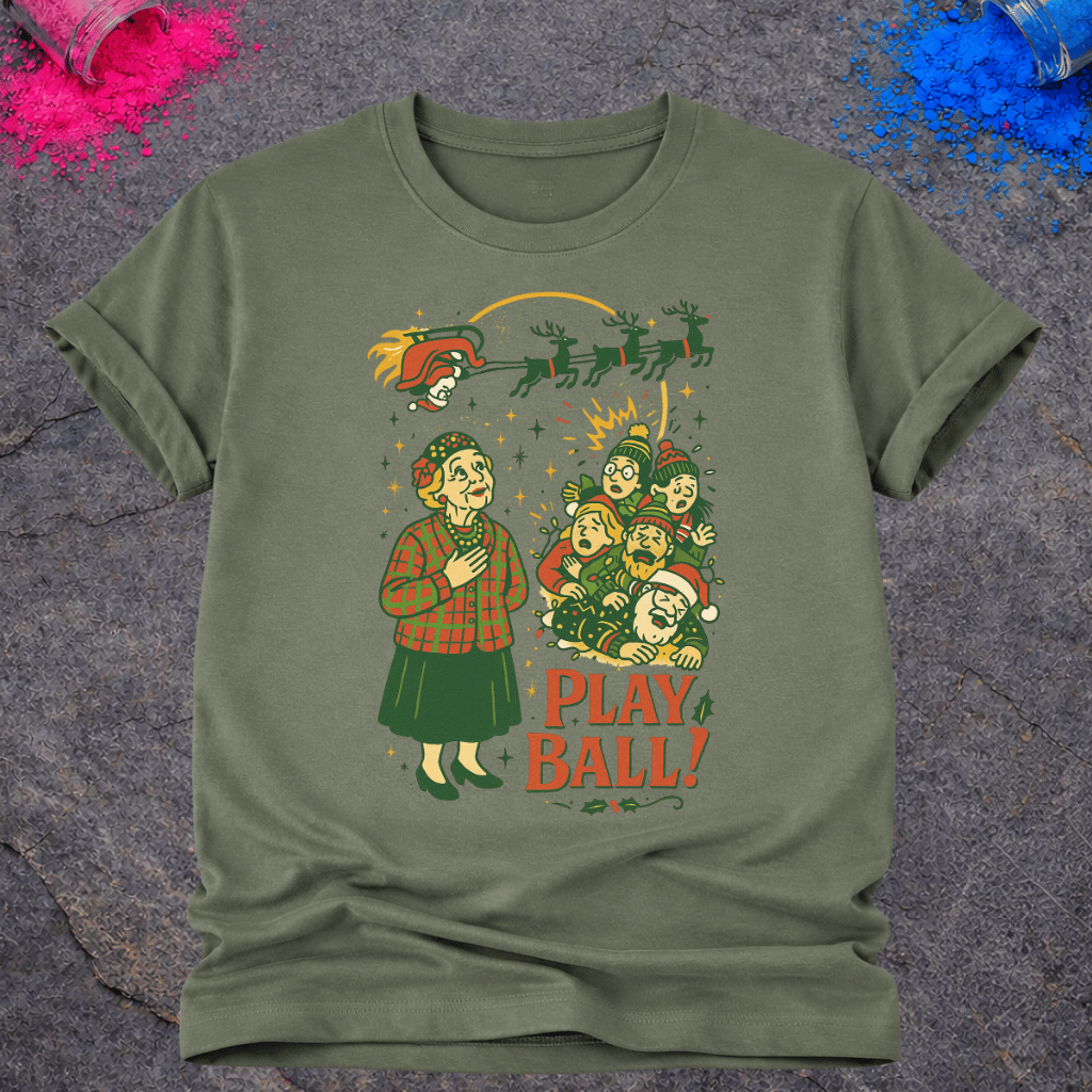 Christmas Play Ball! – T-Shirt