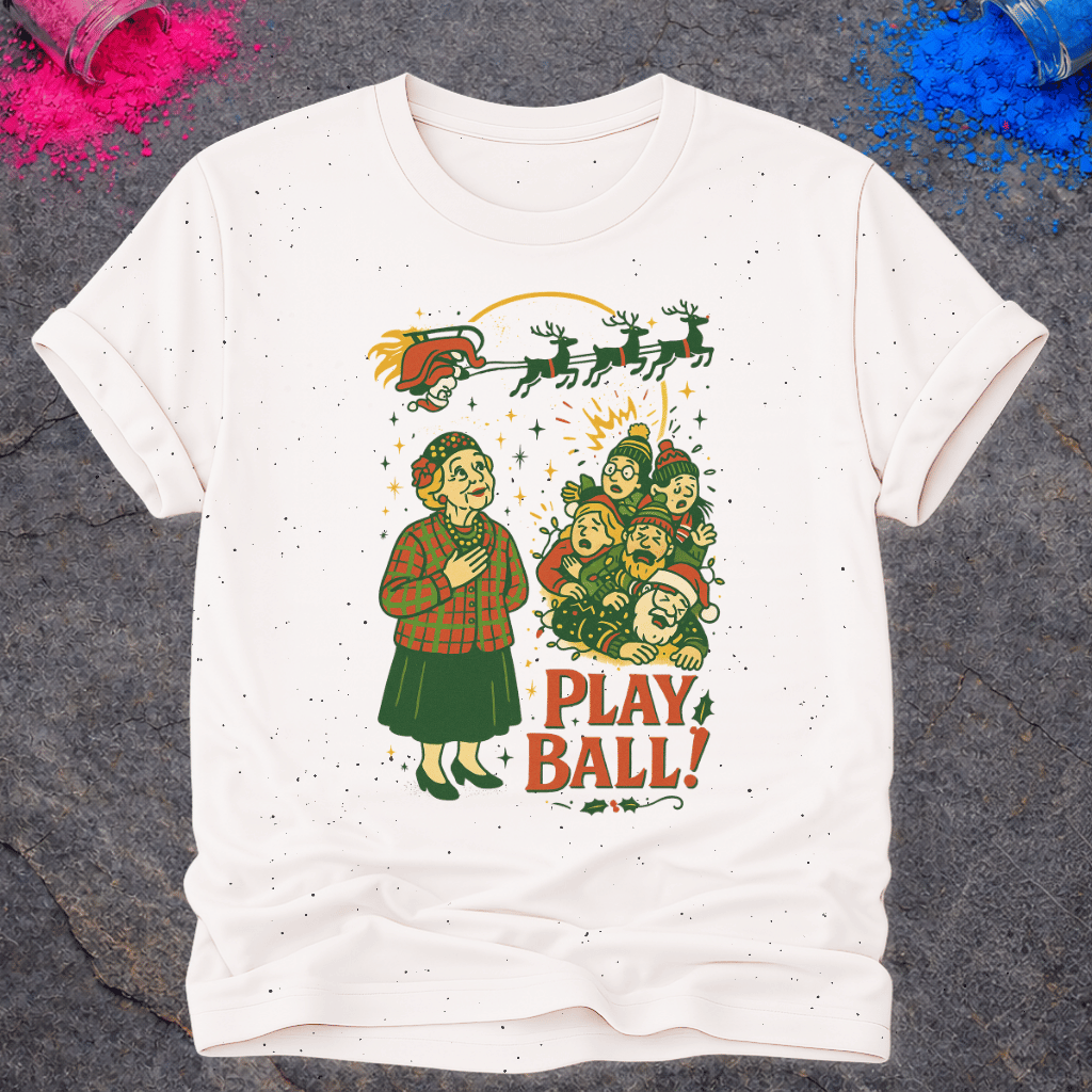 Christmas Play Ball! – T-Shirt