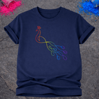 Rainbow Peacock – T-Shirt