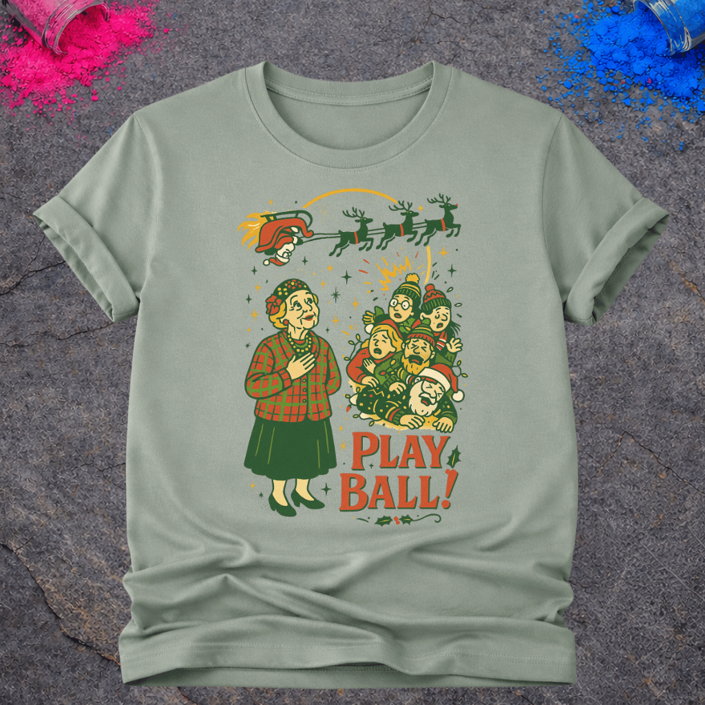 Christmas Play Ball! – T-Shirt
