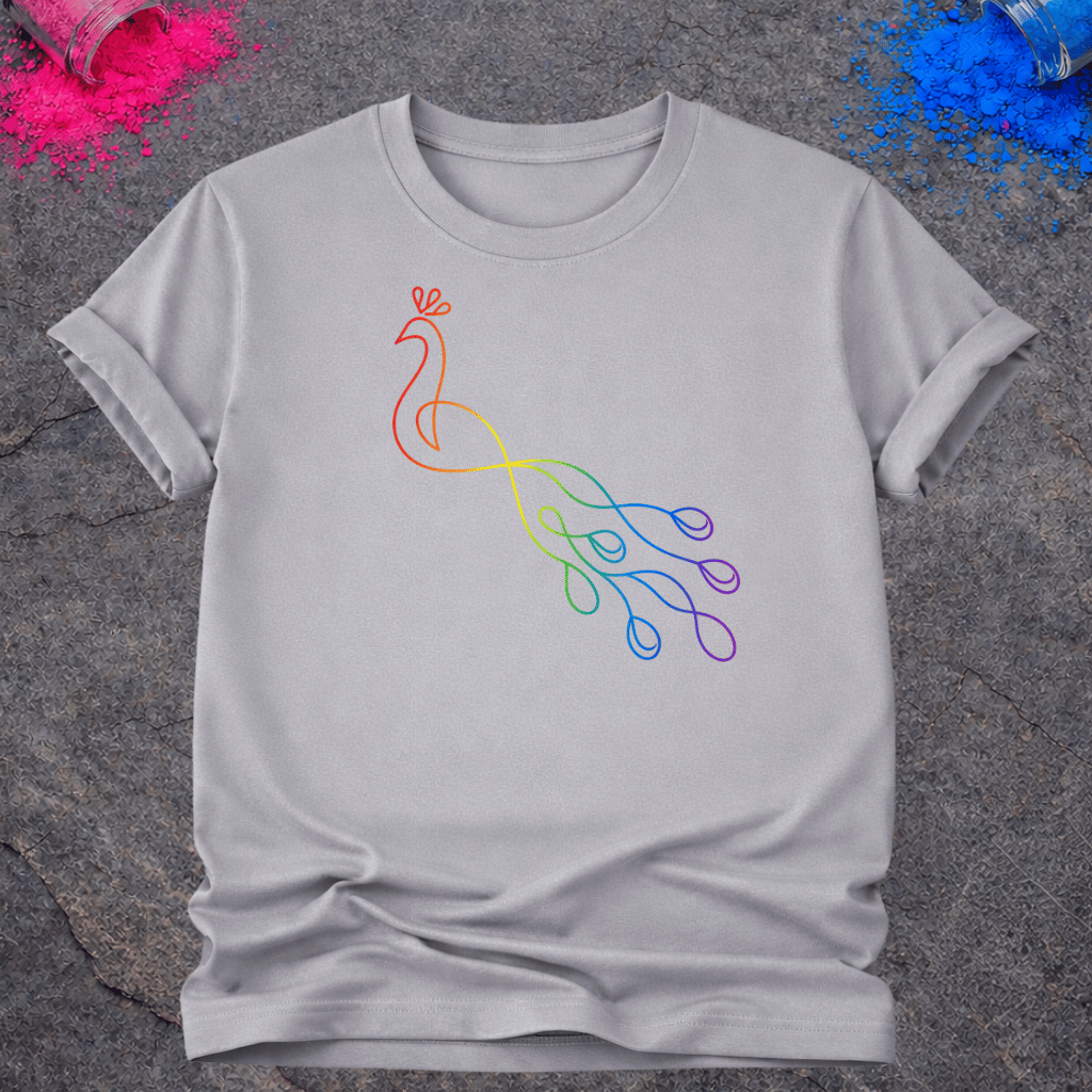 Rainbow Peacock – T-Shirt