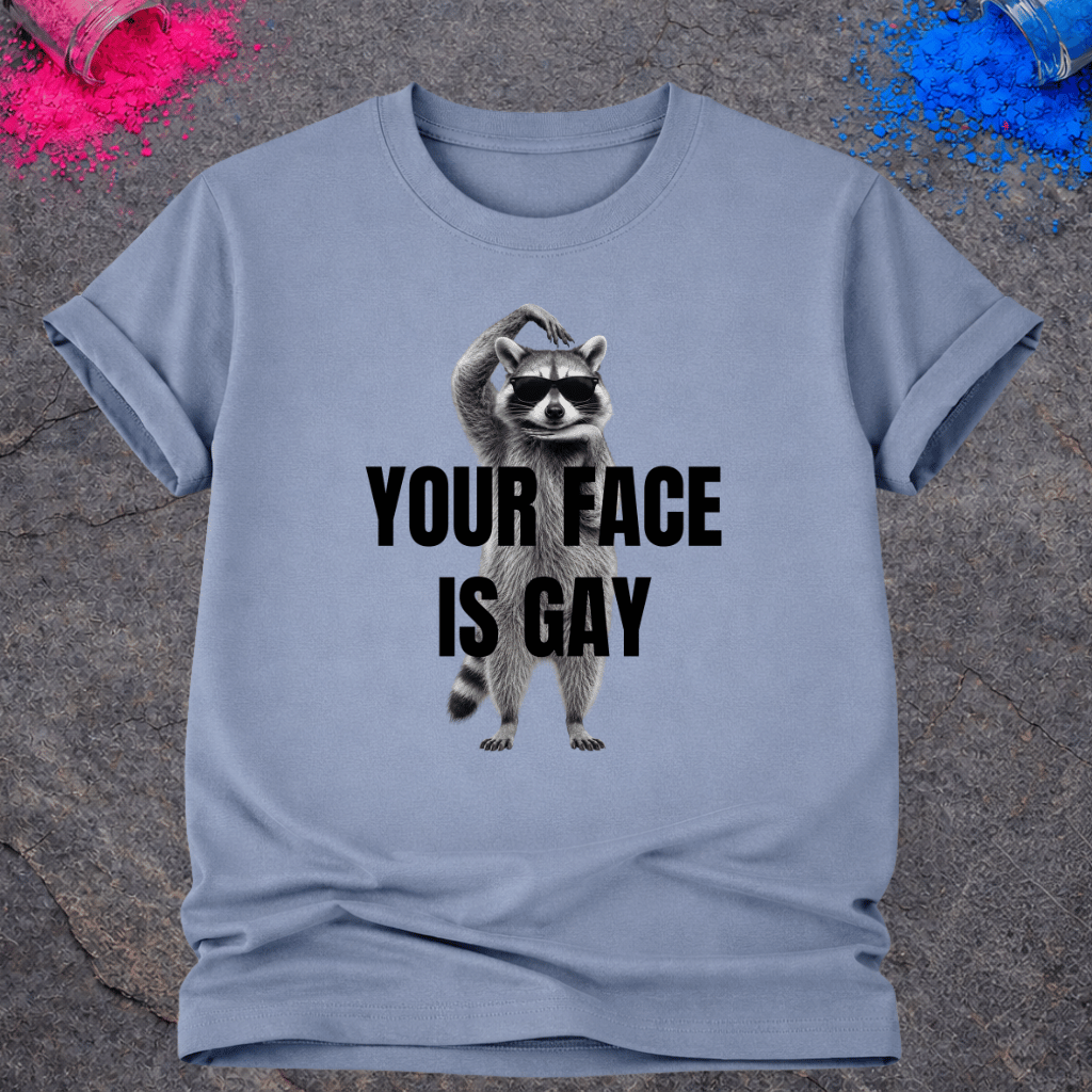 Raccoon Gay Face – T-Shirt