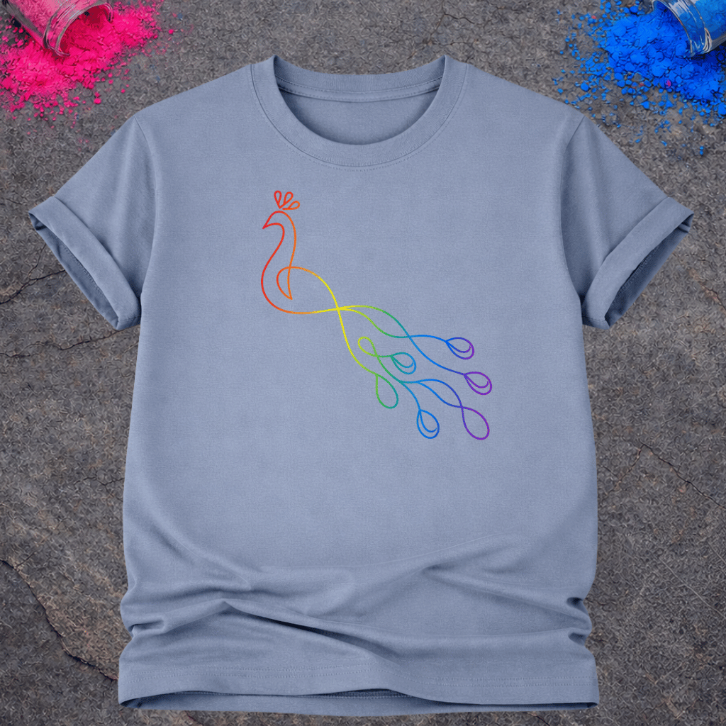 Rainbow Peacock – T-Shirt