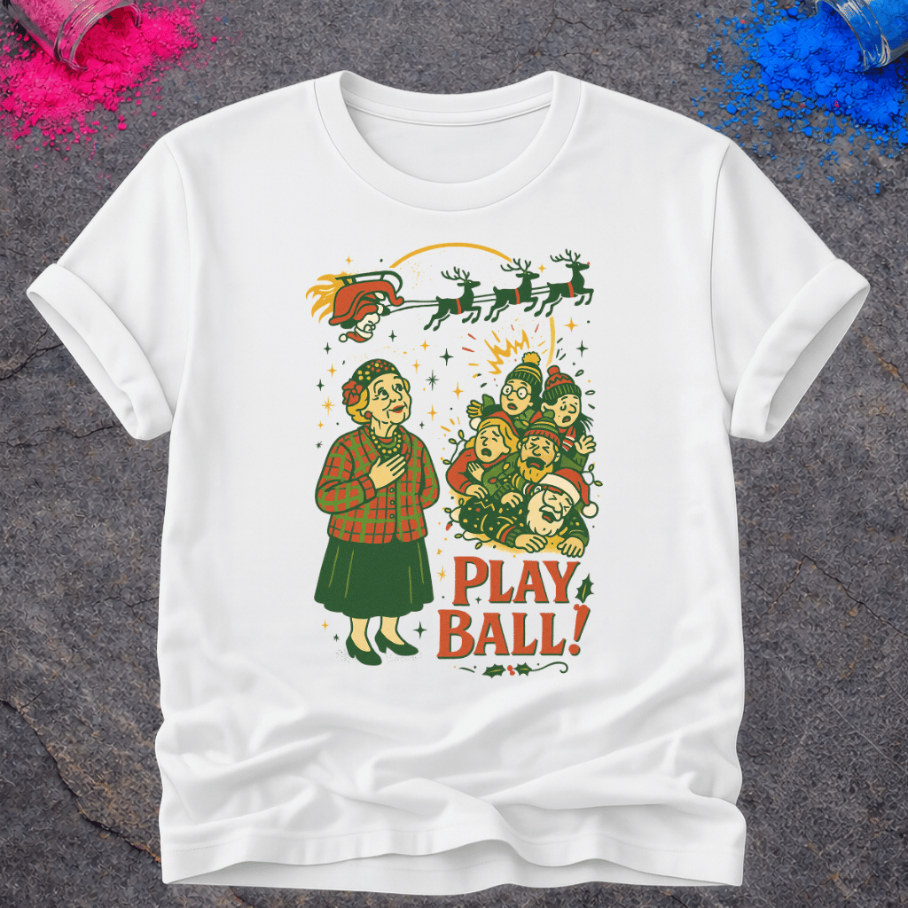 Christmas Play Ball! – T-Shirt